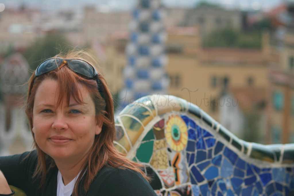 Parc Guell'de Barselona simgelerinden