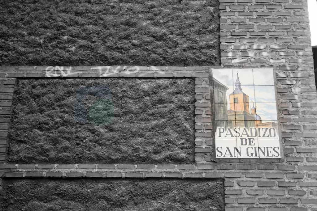 Pasadizo de San Gines sokakları