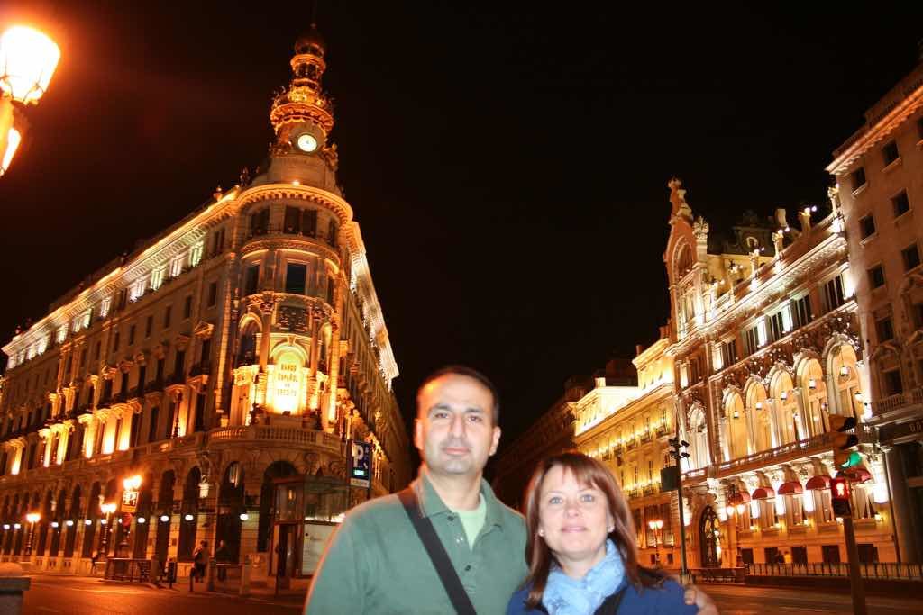 Gran Via en büyük cadde.
