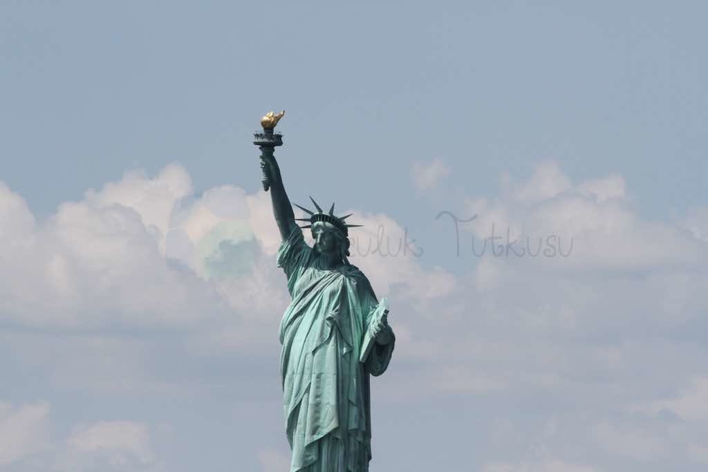 Özgürlük Heykeli New york Liberty Island'da.