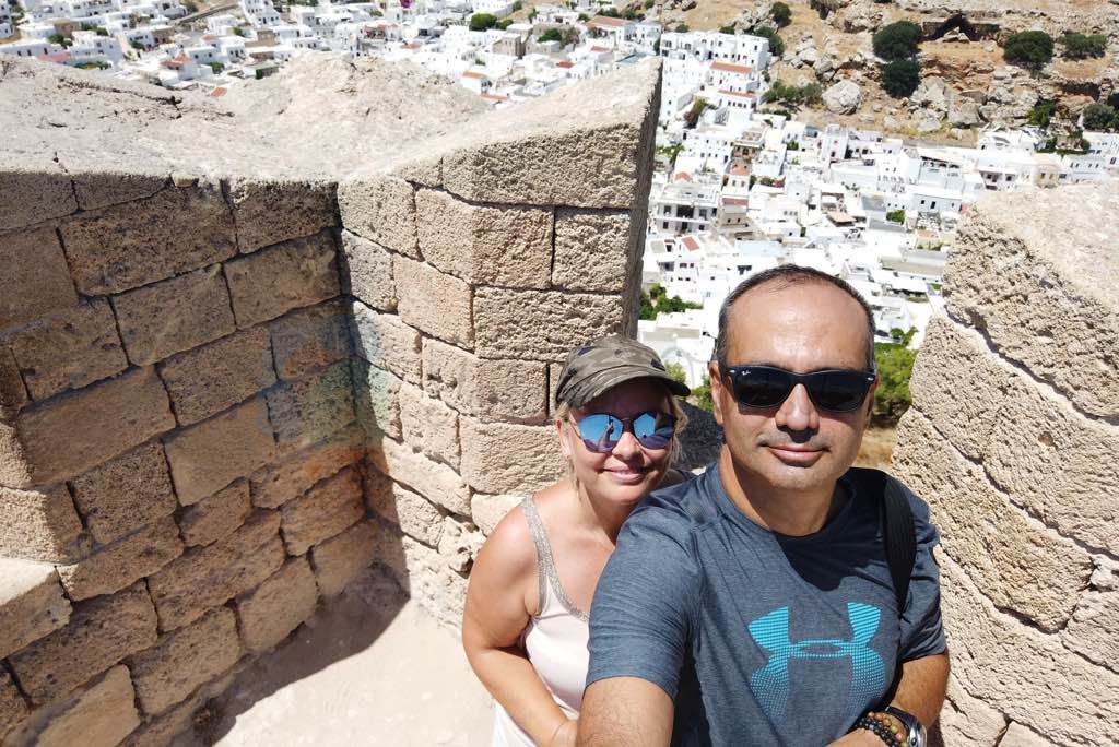 Lindos Akropolünden St.Paul's Beach