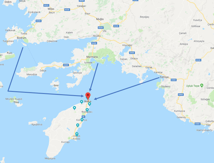 Türkiye'den feribotla ulaşabileceğiniz noktalar
