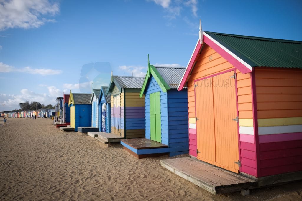Brighton Bathing Boxes melbourne da bizim en beğendiğimiz yerlerden oldu
