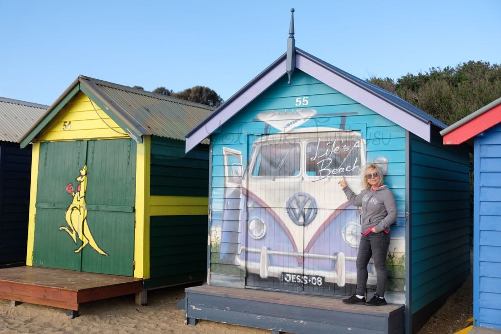 Brighton Bathing Boxes melbourne da bizim en beğendiğimiz yerlerden oldu